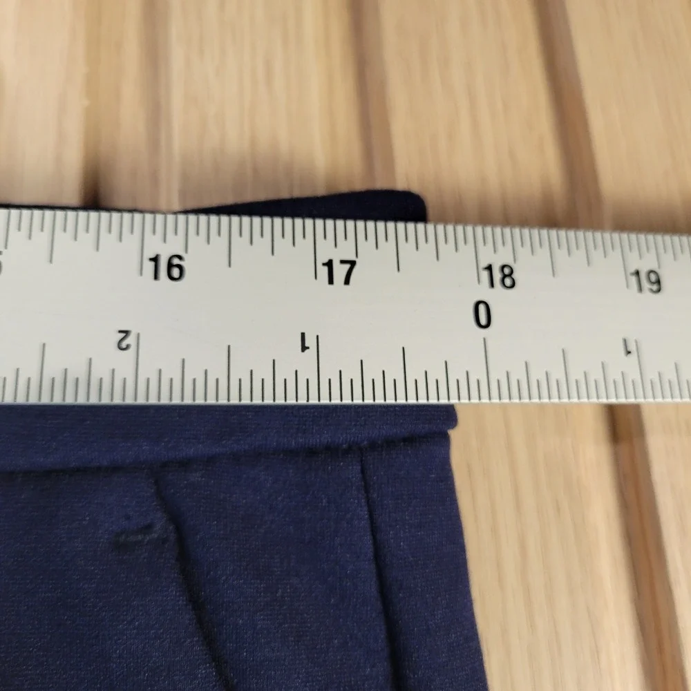 Liverpool Los Angeles Navy Blue Ponte Knit Trousers Straight Leg Pants 12/31